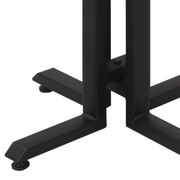 tömör újrahasznosított tíkfa dohányzóasztal 55 x 55 x 40 cm