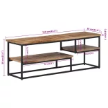 tömör újrahasznosított tíkfa TV-szekrény 110 x 30 x 39 cm