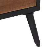 tömör újrahasznosított tíkfa dohányzóasztal 90 x 50 x 41 cm