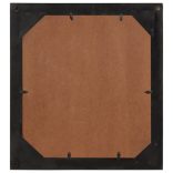 üveg és tömör mangófa fürdőszobatükör 55 x 1 x 60 cm