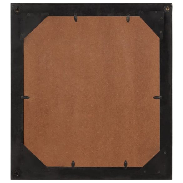 üveg és tömör mangófa fürdőszobatükör 55 x 1 x 60 cm