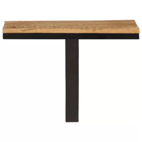 tömör mangófa és vas fali polc 40 x 30 x 32 cm