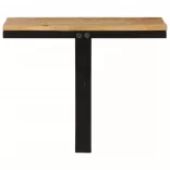 tömör mangófa és vas fali polc 40 x 30 x 32 cm