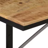 tömör mangófa és vas fali polc 40 x 30 x 32 cm