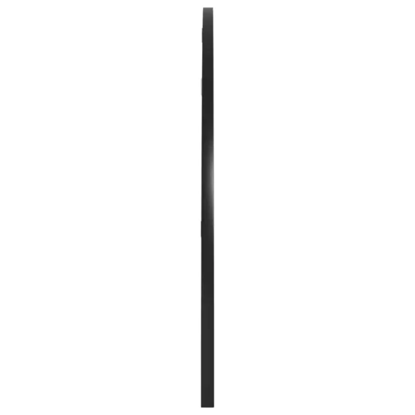 fekete ívelt vas fali tükör 100 x 50 cm