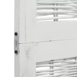 5 paneles fehér tömör császárfa térelválasztó