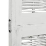 5 paneles fehér tömör császárfa térelválasztó