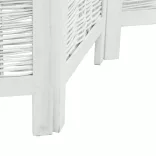 6 paneles fehér tömör császárfa térelválasztó