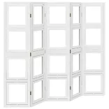 5 paneles fehér tömör császárfa térelválasztó