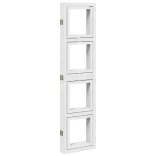 5 paneles fehér tömör császárfa térelválasztó