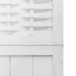 3 paneles fehér tömör császárfa térelválasztó