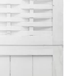 4 paneles fehér tömör császárfa térelválasztó