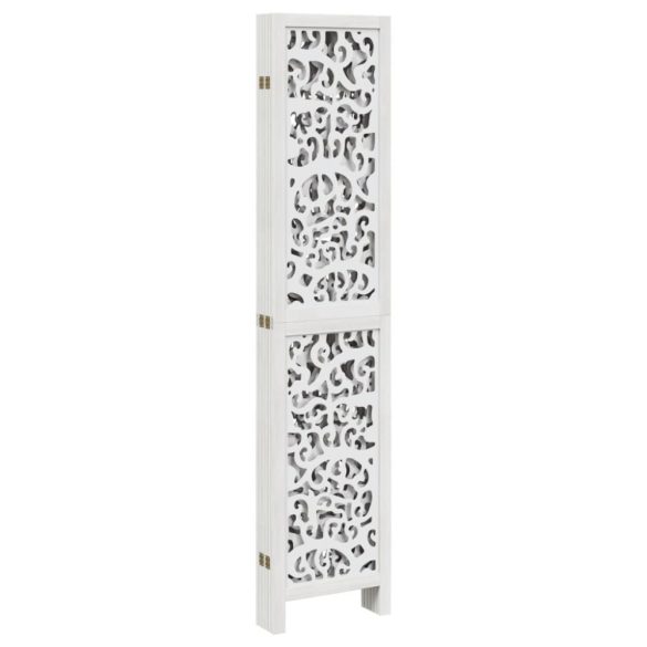 6 paneles fehér tömör császárfa térelválasztó