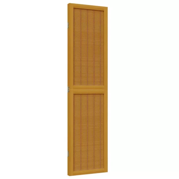 3 paneles barna tömör császárfa térelválasztó