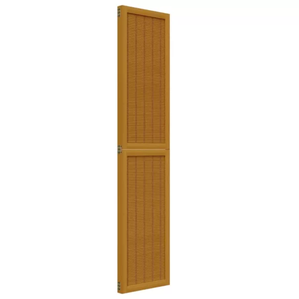 3 paneles barna tömör császárfa térelválasztó