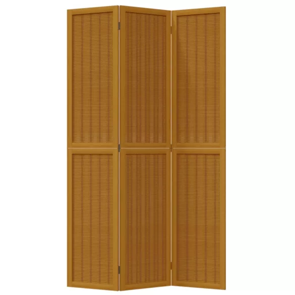 3 paneles barna tömör császárfa térelválasztó