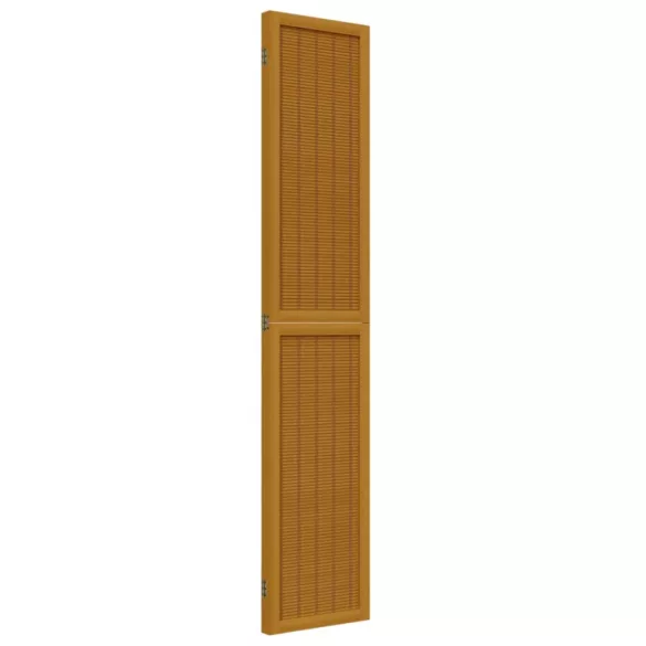 3 paneles barna tömör császárfa térelválasztó