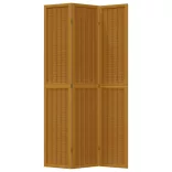 3 paneles barna tömör császárfa térelválasztó