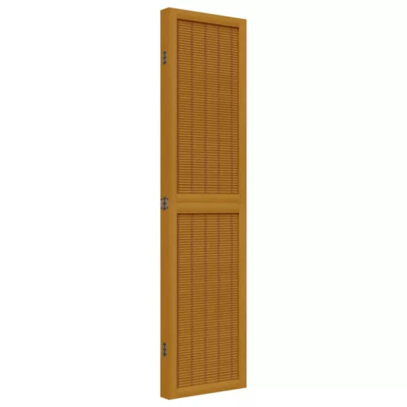 4 paneles barna tömör császárfa térelválasztó