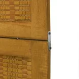 4 paneles barna tömör császárfa térelválasztó