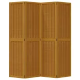 4 paneles barna tömör császárfa térelválasztó