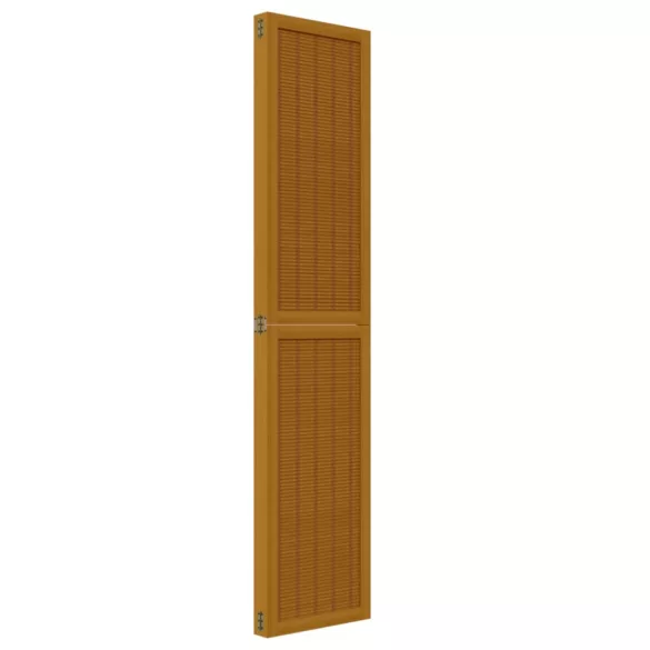 4 paneles barna tömör császárfa térelválasztó