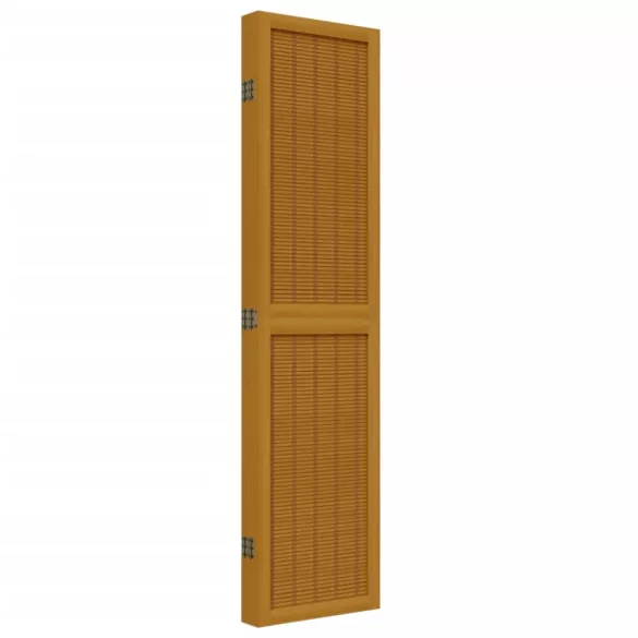 5 paneles barna tömör császárfa térelválasztó