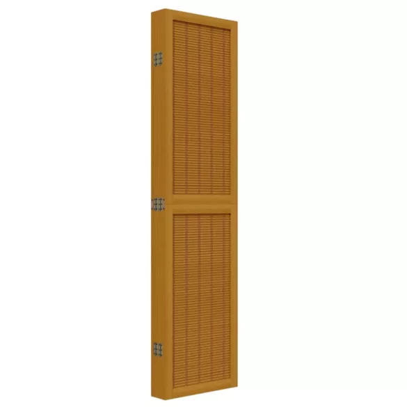 6 paneles barna tömör császárfa térelválasztó