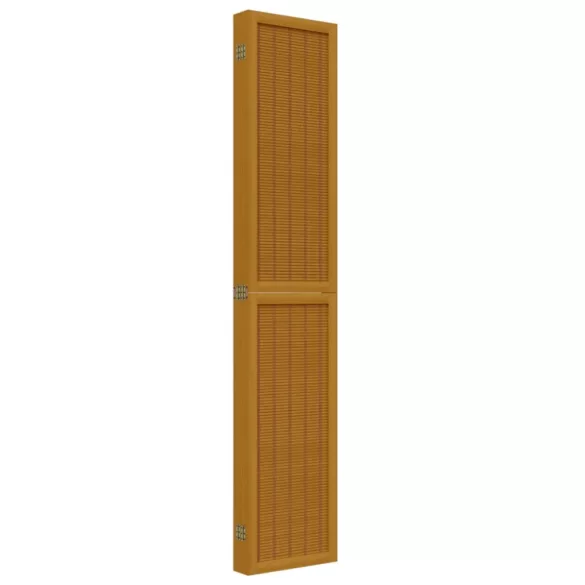 6 paneles barna tömör császárfa térelválasztó