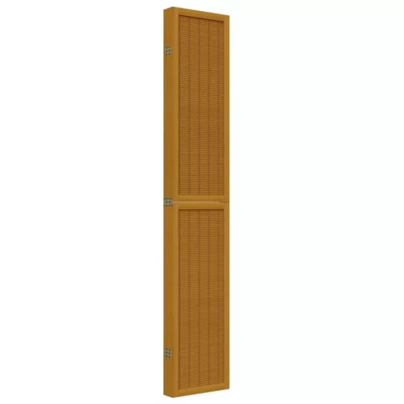 6 paneles barna tömör császárfa térelválasztó