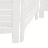 3 paneles fehér tömör császárfa térelválasztó