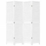 4 paneles fehér tömör császárfa térelválasztó