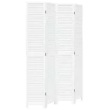 4 paneles fehér tömör császárfa térelválasztó