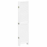 6 paneles fehér tömör császárfa térelválasztó