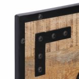 2 db tömör nyers mangófa fogas 80 x 8 x 25 cm