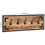 2 db tömör nyers mangófa fogas 80 x 8 x 25 cm