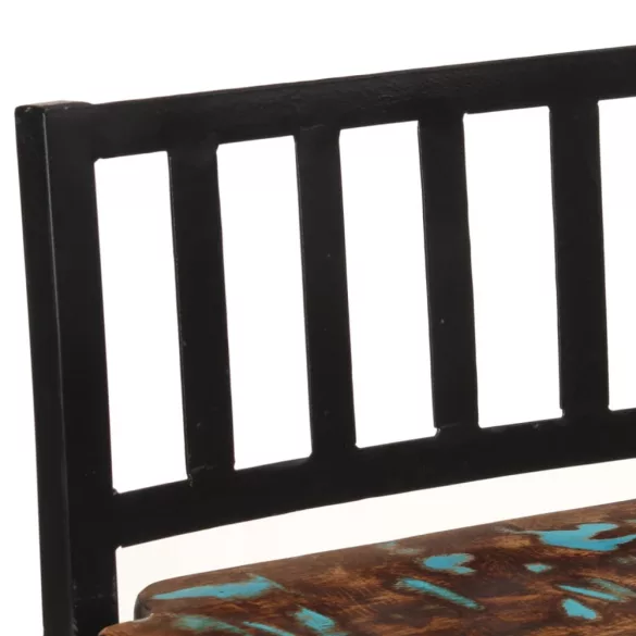 4 db tömör újrahasznosított fa bárszék