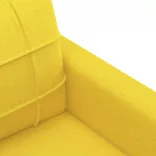 3 személyes világossárga szövet kanapé 180 cm