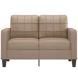 2 személyes cappuccino színű műbőr kanapé 120 cm