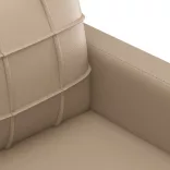 2 személyes cappuccino színű műbőr kanapé 140 cm