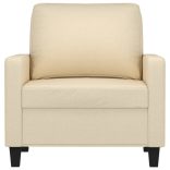 krémszínű szövet kanapéfotel 60 cm