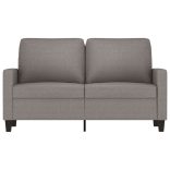 kétszemélyes fekete szövetkanapé 120 cm