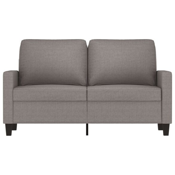 kétszemélyes fekete szövetkanapé 120 cm