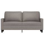 kétszemélyes tópszínű szövet kanapé 140 cm