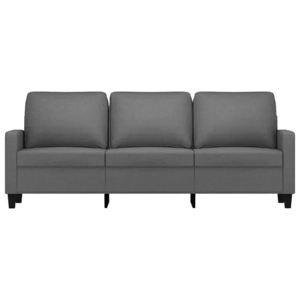 3 személyes sötétszürke szövet kanapé 180 cm