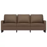 3 személyes barna szövetkanapé 180 cm