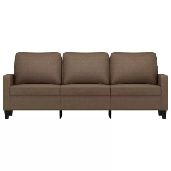3 személyes barna szövetkanapé 180 cm