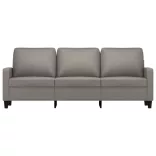 3 személyes fekete szövetkanapé 180 cm