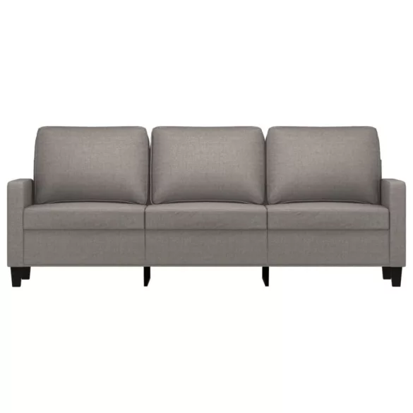 3 személyes fekete szövetkanapé 180 cm