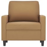 barna bársony kanapéfotel 60 cm